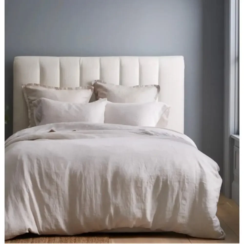 Quince European Luxury Classic Linen Euro Sham 26X26 Sand NWOT #14